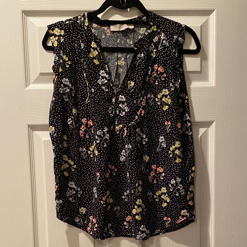 Floral tank blouse